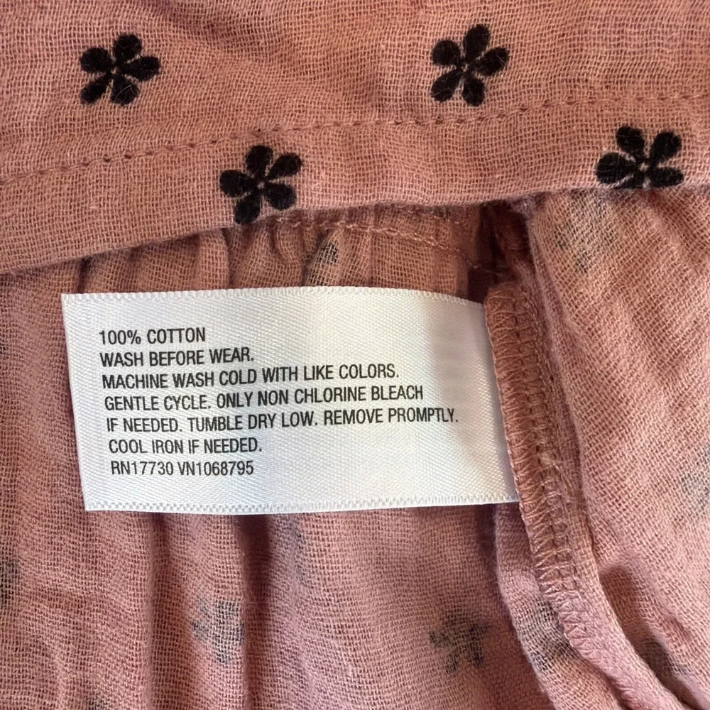 NWT Baby Cat And Jack 2 pc. Pink With Flowers 100% Cotton 0-3 Mos.